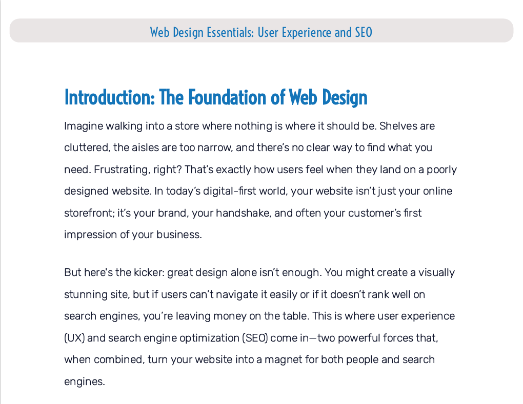 Introduction – Web Design Essentials: The Foundation of Web Design